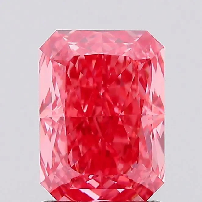 1.59ct Radiant Lab Grown Diamond (Colour Fancy Vivid Pink, Clarity VS1, IGI Certified)