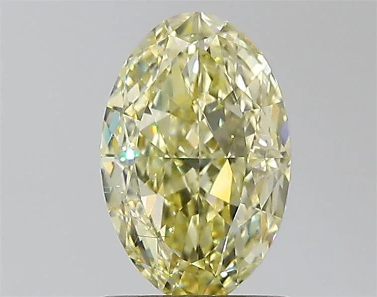 1.20ct Oval Natural Diamond (Colour Fancy Light Brownish Yellow, Clarity SI2, GIA Certified)