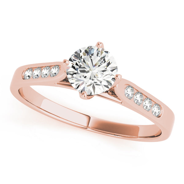 Channel-Set Diamond Engagement Ring (1/10 ct. tw.)