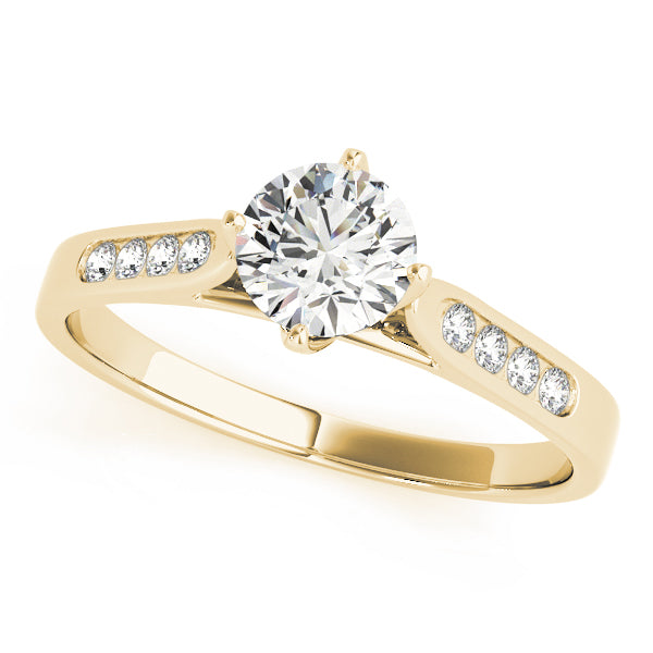 Channel-Set Diamond Engagement Ring (1/10 ct. tw.)