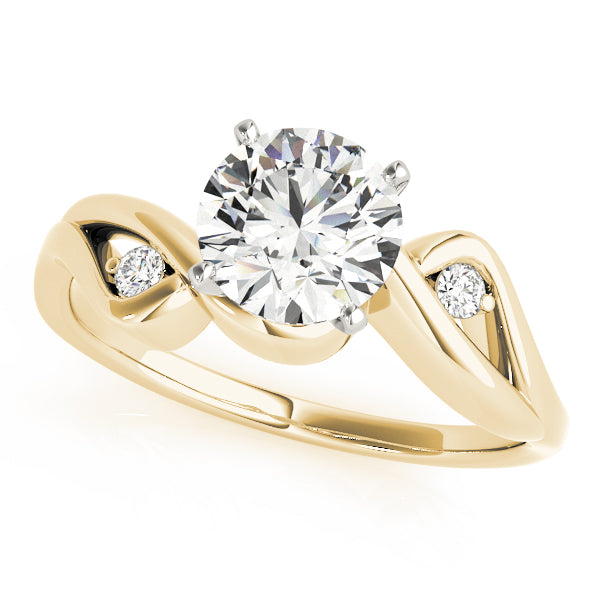 Twist Diamond Engagement Ring (1/20 ct. tw.)