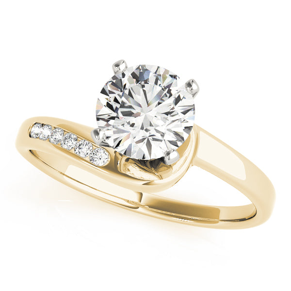 Bypass Diamond Engagement Ring (1/20 ct. tw.)