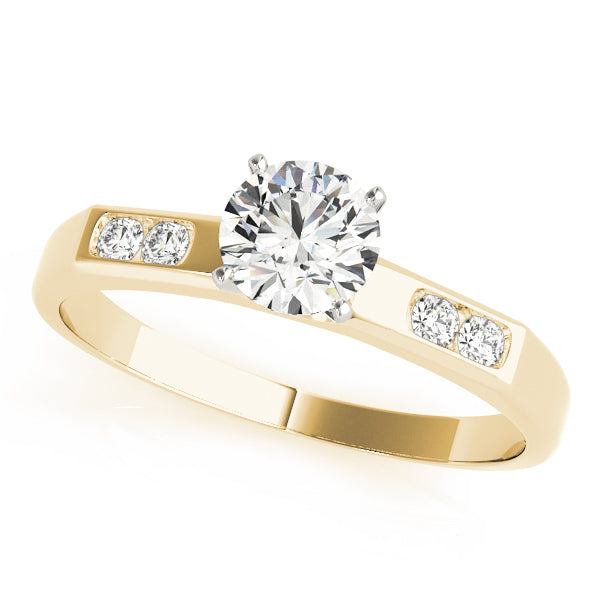 Channel-Set Diamond Engagement Ring (1/10 ct. tw.)