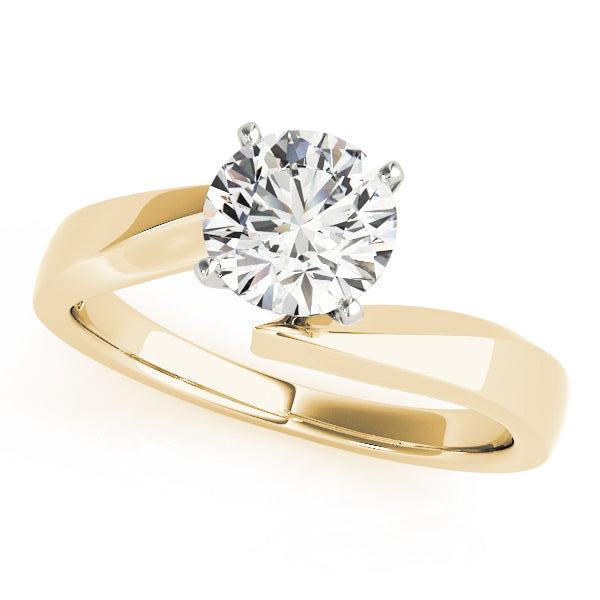 Modern Split-Shank Solitaire Engagement Ring
