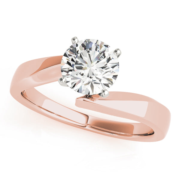 Modern Split-Shank Solitaire Engagement Ring