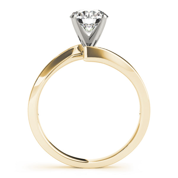 Modern Split-Shank Solitaire Engagement Ring