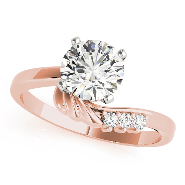 Bypass Twist Diamond Engagement Ring (1/20 ct. tw.)