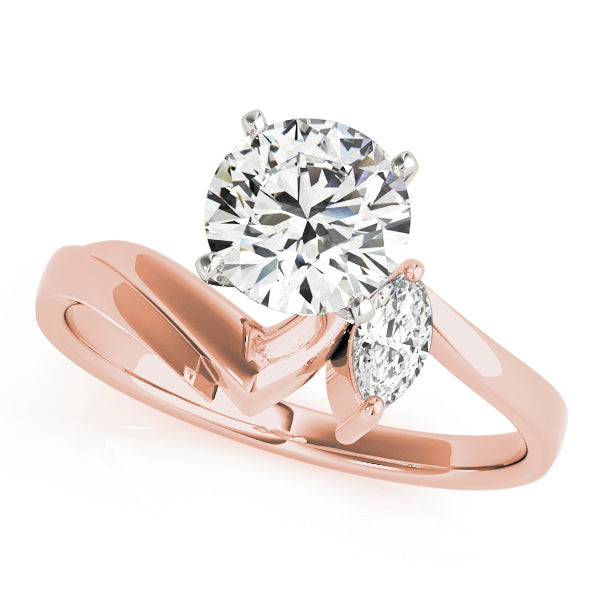 Bypass Twist Diamond Engagement Ring (1/20 ct. tw.)