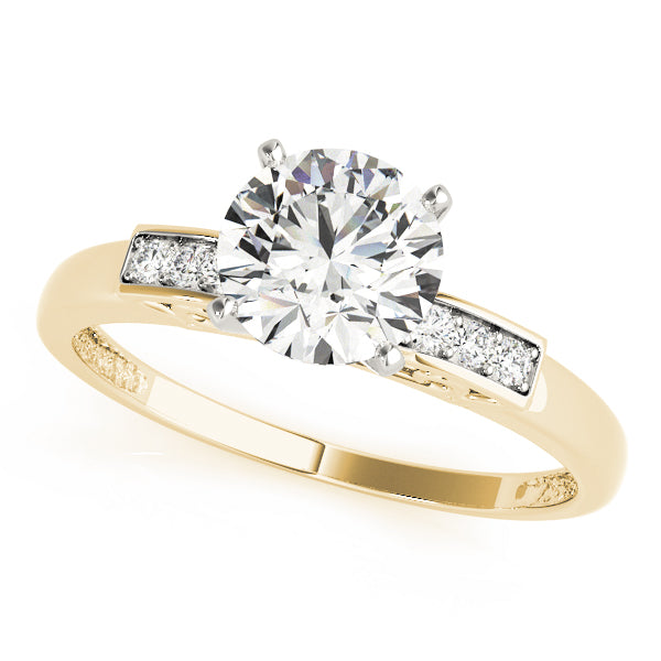 Classic Three Accent Diamond Engagement Ring (1/20 ct. tw.)