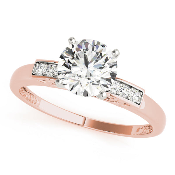 Classic Three Accent Diamond Engagement Ring (1/20 ct. tw.)