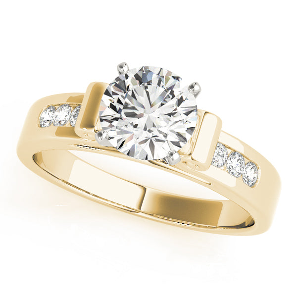 Channel-Set Diamond Engagement Ring (1/8 ct. tw.)