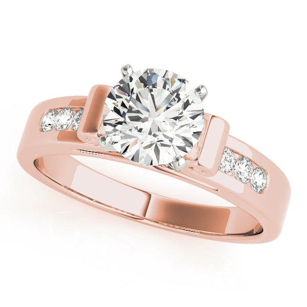 Channel-Set Diamond Engagement Ring (1/8 ct. tw.)