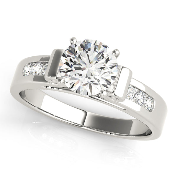 Channel-Set Diamond Engagement Ring (1/8 ct. tw.)