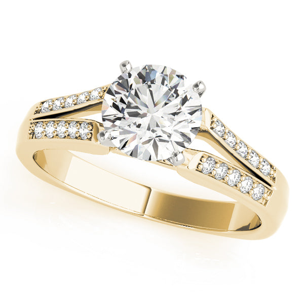 Split Shank Pavé Diamond Engagement Ring (1/5 ct. tw.)