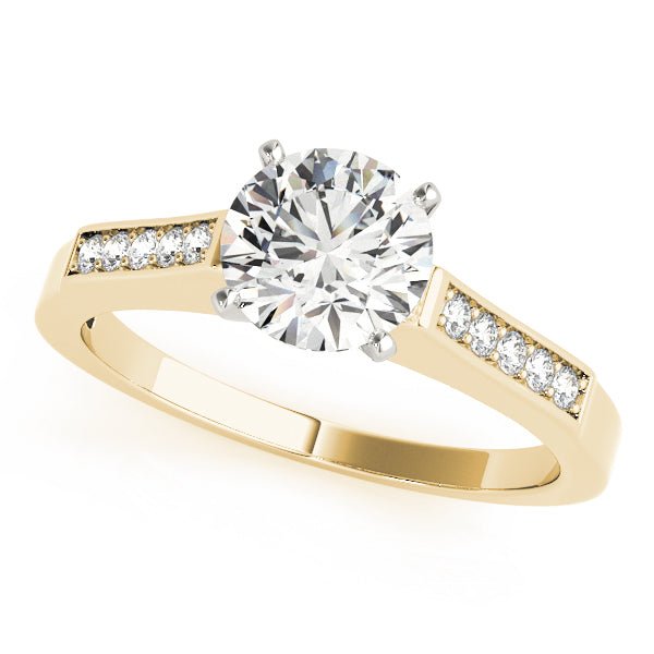 Channel-Set Diamond Engagement Ring (1/10 ct. tw.)