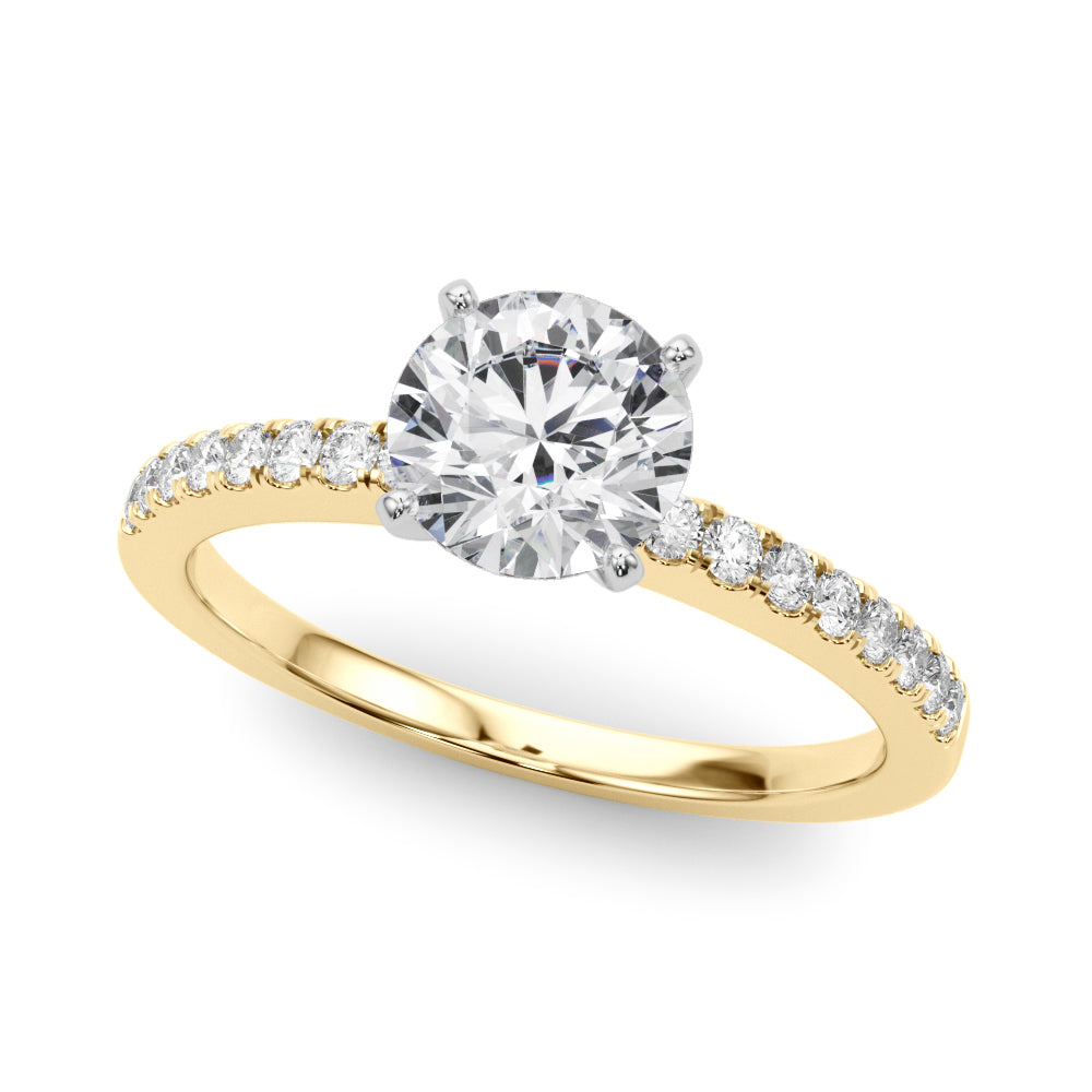 Petite Pavé Diamond Engagement Ring (1/8 ct. tw.)