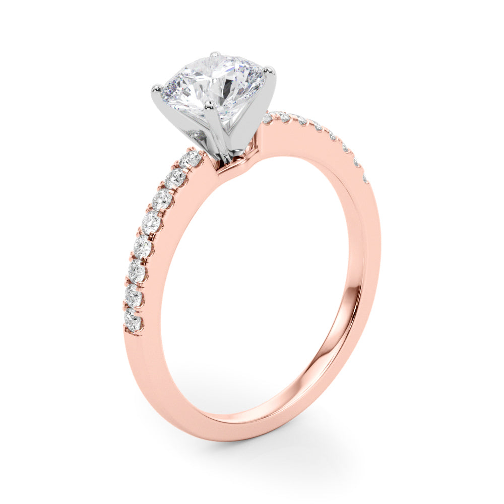 Petite Pavé Diamond Engagement Ring (1/8 ct. tw.)