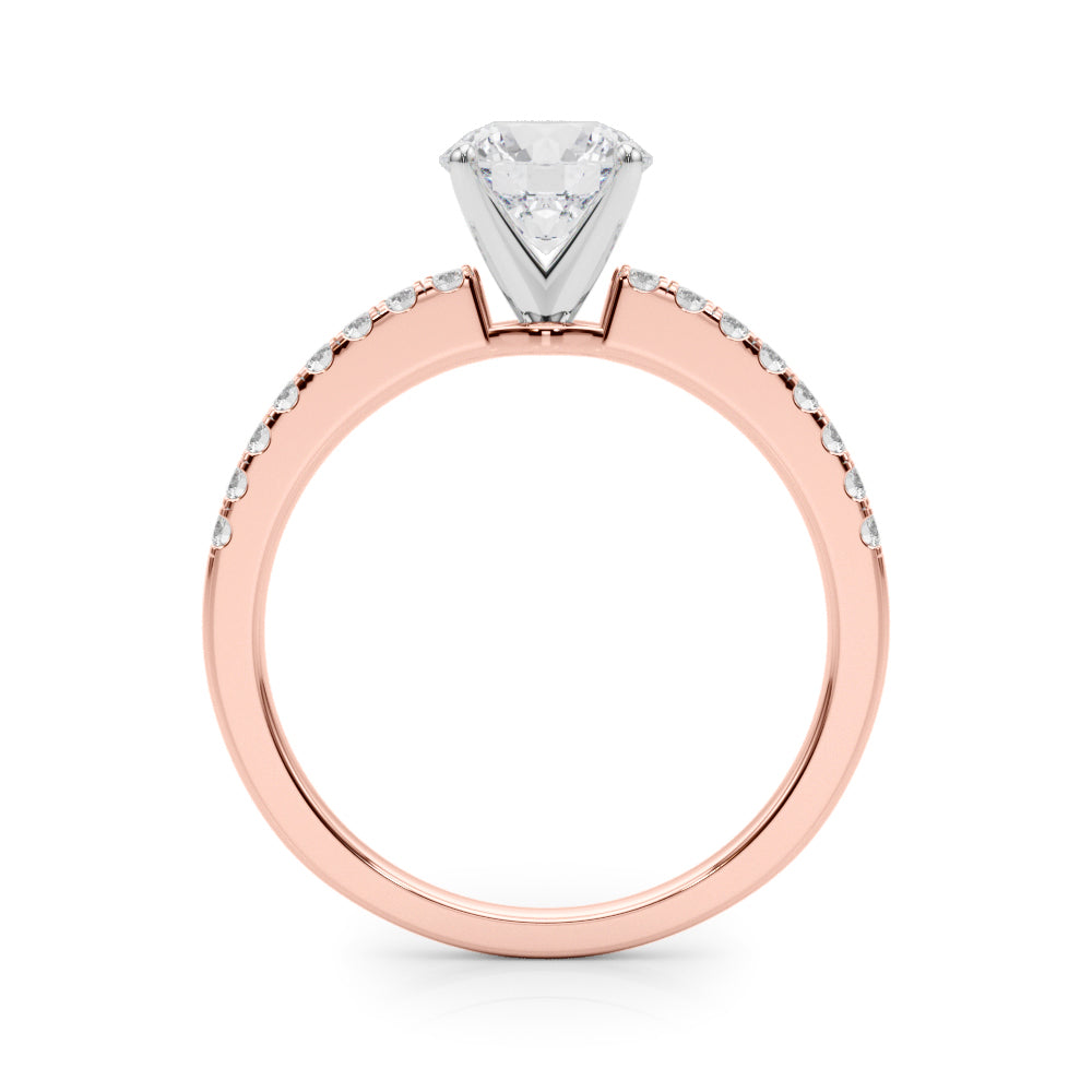 Petite Pavé Diamond Engagement Ring (1/8 ct. tw.)