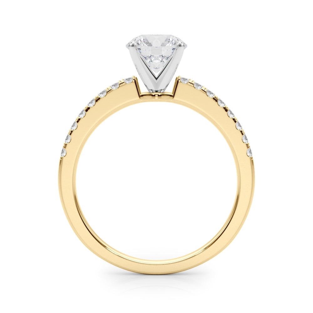 Petite Pavé Diamond Engagement Ring (1/8 ct. tw.)