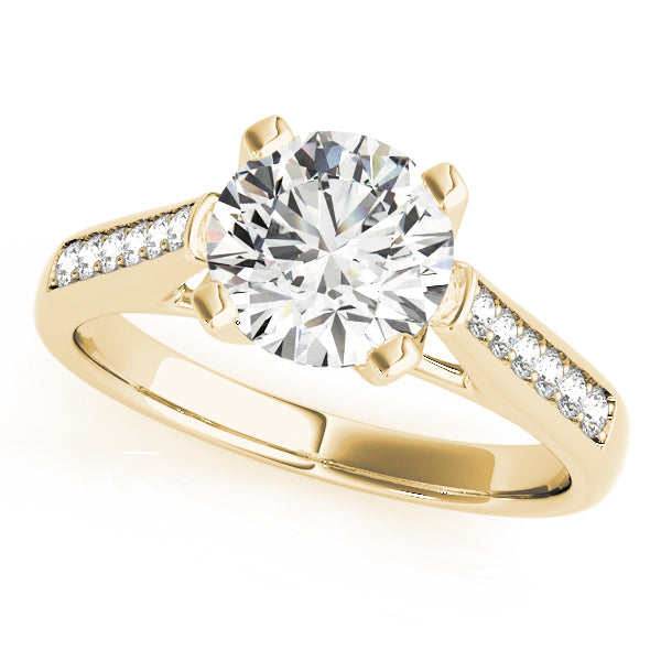 Classic Cathedral Pavé Diamond Engagement Ring (1/4 ct. tw.)