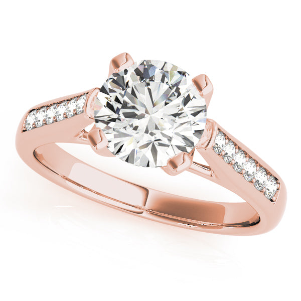 Classic Cathedral Pavé Diamond Engagement Ring (1/4 ct. tw.)