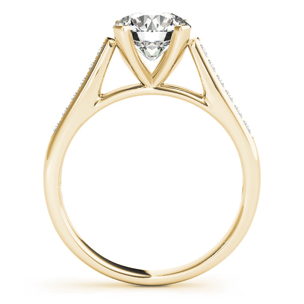 Classic Cathedral Pavé Diamond Engagement Ring (1/4 ct. tw.)