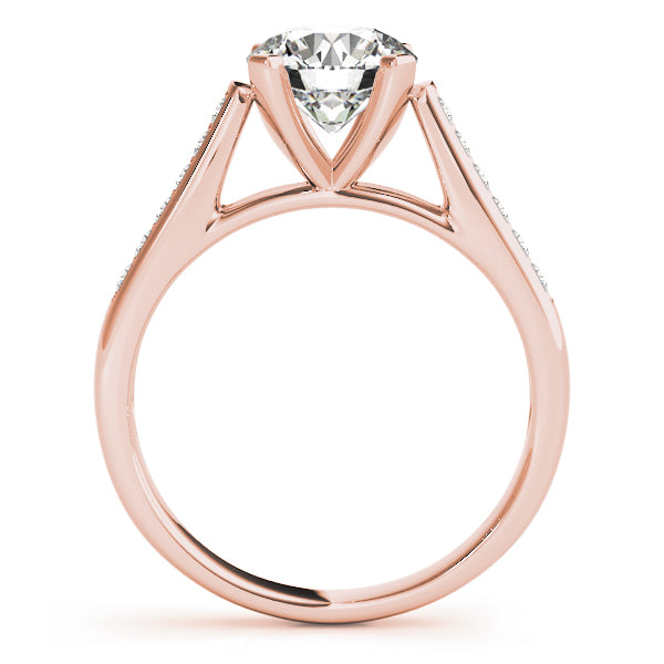 Classic Cathedral Pavé Diamond Engagement Ring (1/4 ct. tw.)