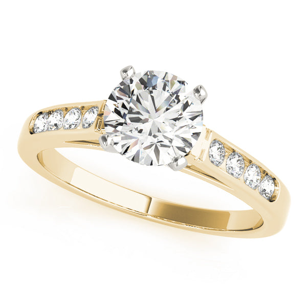 Channel-Set Diamond Engagement Ring (1/8 ct. tw.)