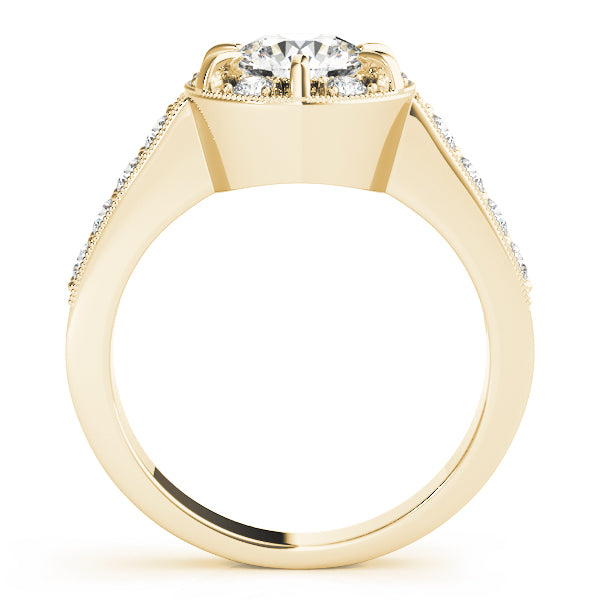 Vintage Halo Diamond Engagement Ring (1/2 ct. tw.)