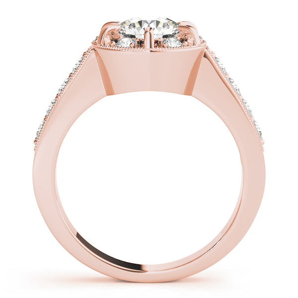 Vintage Halo Diamond Engagement Ring (1/2 ct. tw.)
