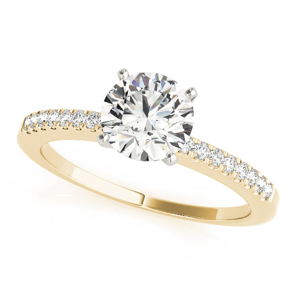 Petite Pavé Diamond Engagement Ring (1/8 ct. tw.)
