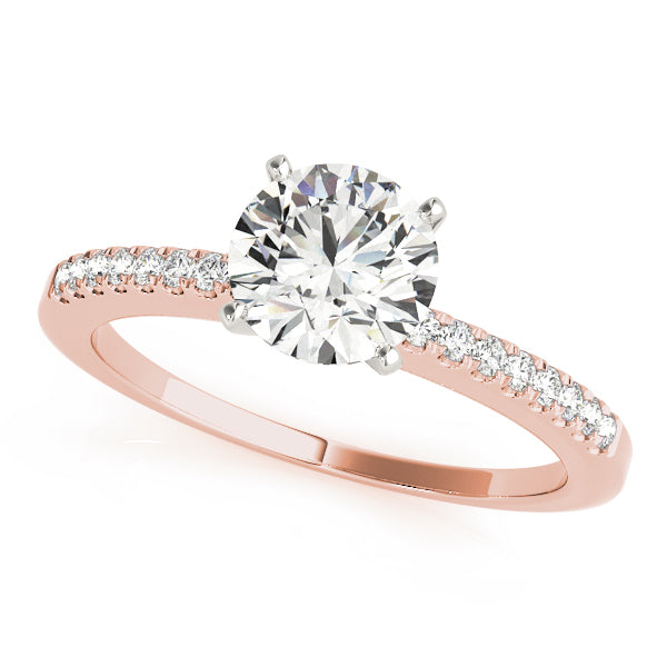 Petite Pavé Diamond Engagement Ring (1/8 ct. tw.)