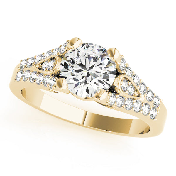 Split Shank Pavé Diamond Engagement Ring (1/4 ct. tw.)
