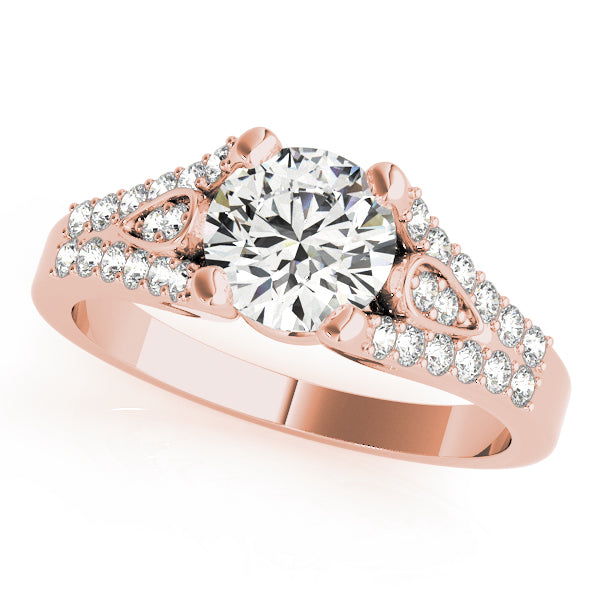 Split Shank Pavé Diamond Engagement Ring (1/4 ct. tw.)