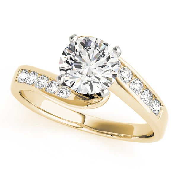 Channel-Set Twist Diamond Engagement Ring (1/5 ct. tw.)