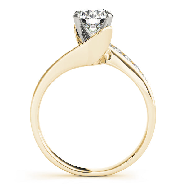 Channel-Set Twist Diamond Engagement Ring (1/5 ct. tw.)