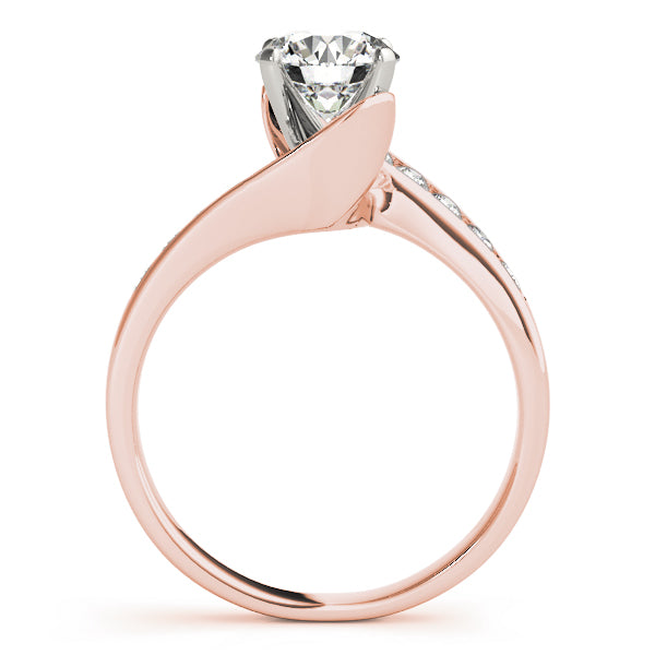 Channel-Set Twist Diamond Engagement Ring (1/5 ct. tw.)