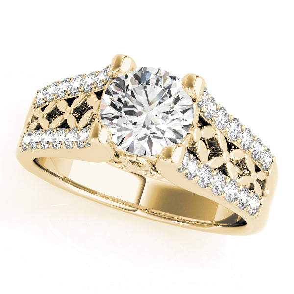 Split Shank Pavé Diamond Engagement Ring (1/4 ct. tw.)