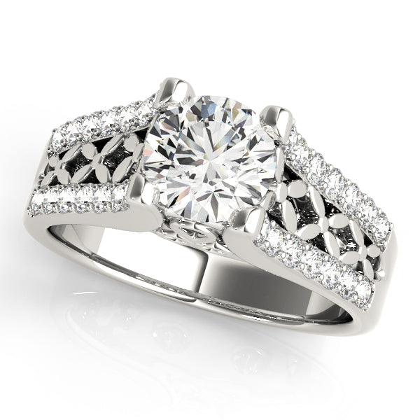 Split Shank Pavé Diamond Engagement Ring (1/4 ct. tw.)