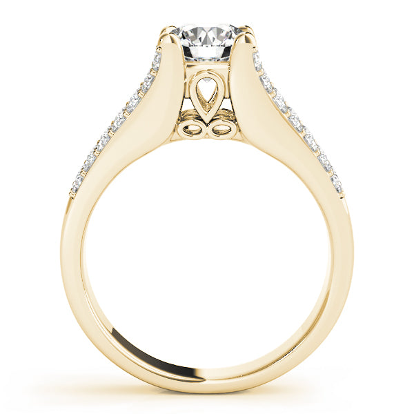 Split Shank Pavé Diamond Engagement Ring (1/4 ct. tw.)