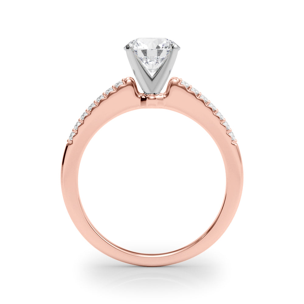 Petite Pavé Diamond Engagement Ring (1/8 ct. tw.)