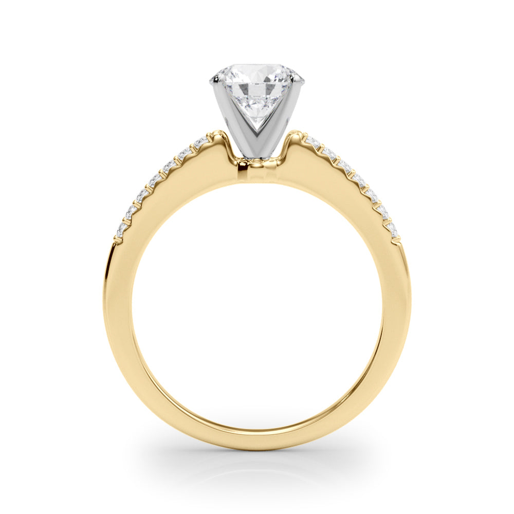 Petite Pavé Diamond Engagement Ring (1/8 ct. tw.)