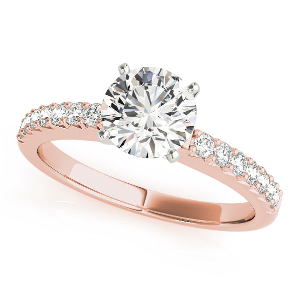 Petite Pavé Diamond Engagement Ring (1/2 ct. tw.)