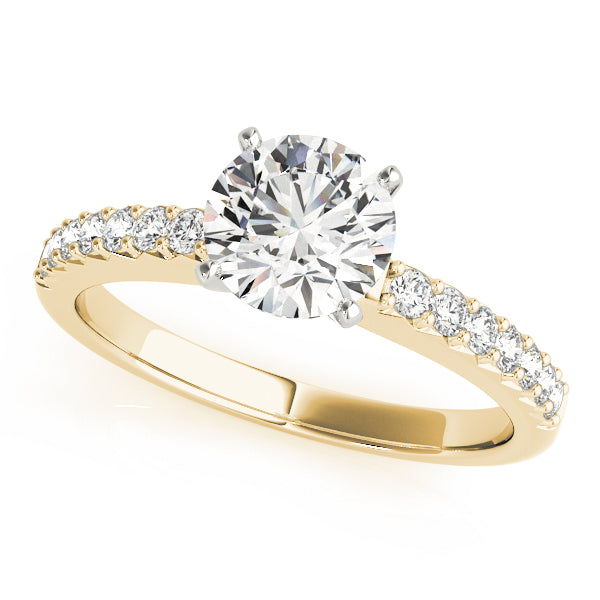 Petite Pavé Diamond Engagement Ring (1/2 ct. tw.)