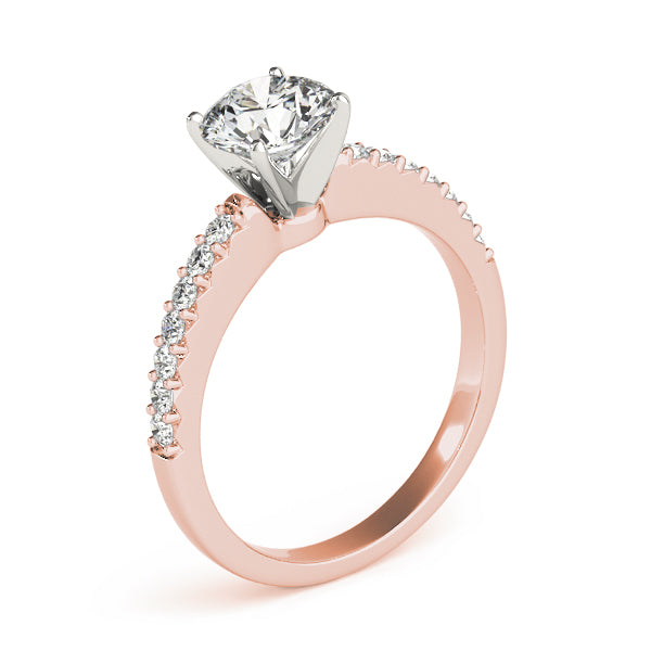 Petite Pavé Diamond Engagement Ring (1/2 ct. tw.)