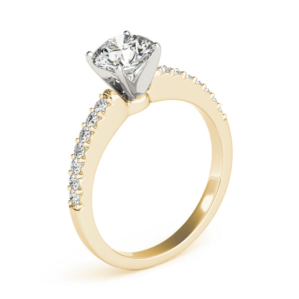 Petite Pavé Diamond Engagement Ring (1/2 ct. tw.)