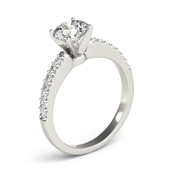 Petite Pavé Diamond Engagement Ring (1/2 ct. tw.)