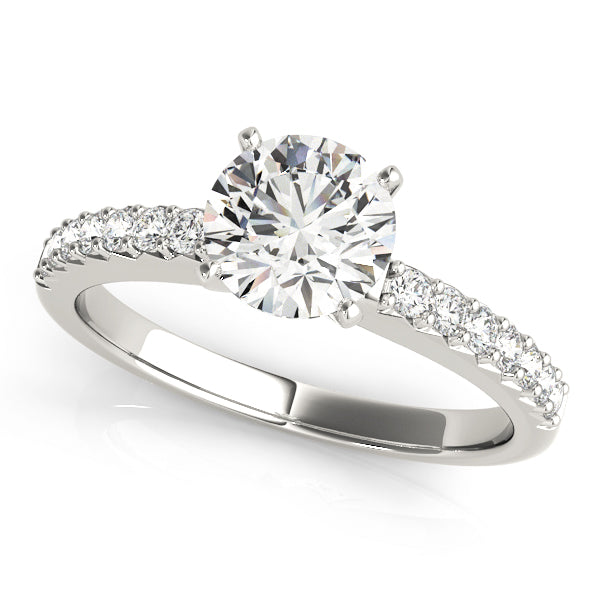 Petite Pavé Diamond Engagement Ring (1/2 ct. tw.)