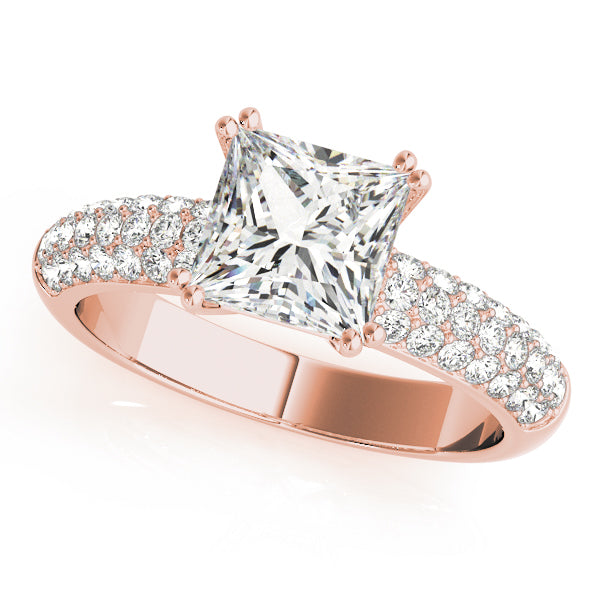 Pavé Diamond Engagement Ring (3/8 ct. tw.)