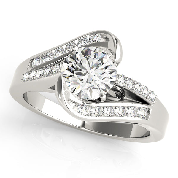 Twist Channel-Set Diamond Engagement Ring (1/4 ct. tw.)